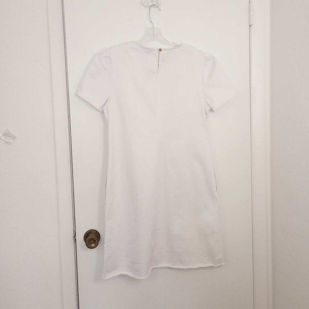 Draper James White Denim Shift Dress - Picture 8 of 12